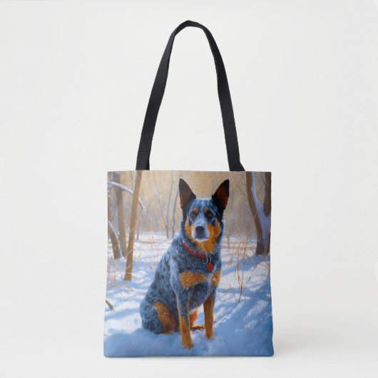 Australische Rinder Let It Snow Weihnachten Tasche (Vorderseite)