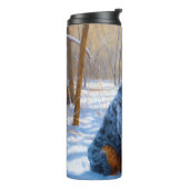 Australische Rinder Let It Snow Weihnachten Thermosbecher (Nach links gedreht)