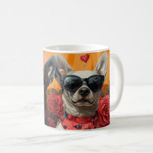 Australische Rinder Mit Herz Rosen Valentinstag Kaffeetasse