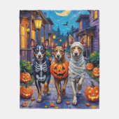 Australische Rinder-Trick-or-Treating zu Halloween Fleecedecke (Vorderseite)