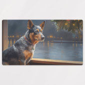 Australische Rinder Weihnachts-Kreuzfahrt Pawsome Etiketten (Design 1)