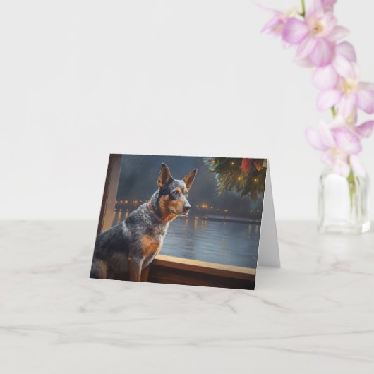 Australische Rinder Weihnachts-Kreuzfahrt Pawsome Karte (Orchidee)