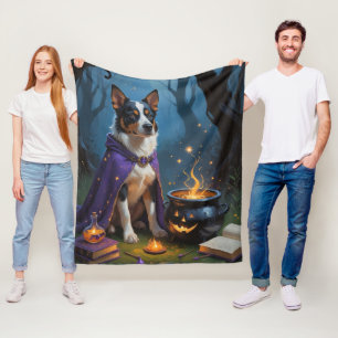 Australische Rinder-Whimsical Halloween-Malerei Fleecedecke