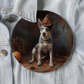 Australische Rinderpumpen Halloween Beängstigend Button (Beispiel)