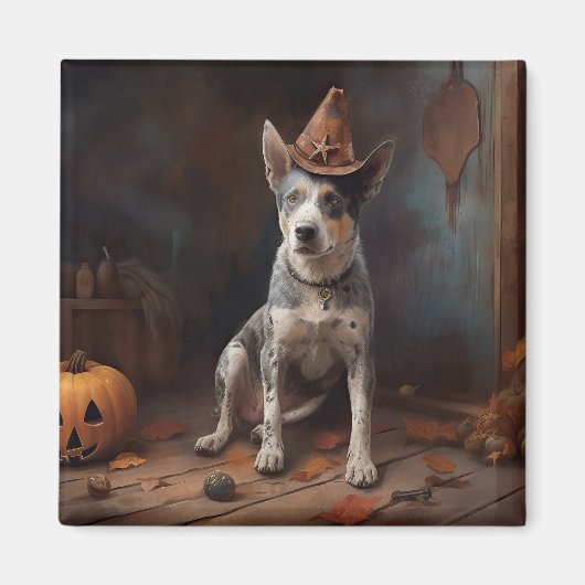 Australische Rinderpumpen Halloween Beängstigend Magnet (Vorne)