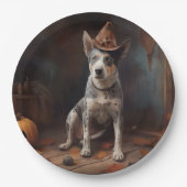 Australische Rinderpumpen Halloween Beängstigend Pappteller (Vorderseite)