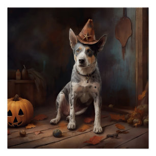 Australische Rinderpumpen Halloween Beängstigend Poster