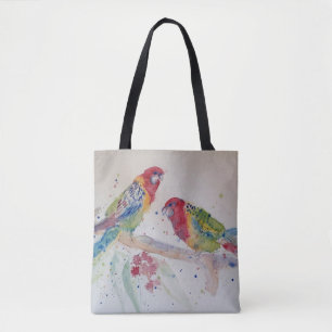 Australische Rosella Parrot Aquarellkunst Tasche