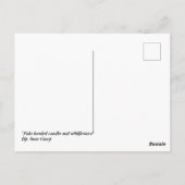 Australische Rosella & Wildblumen Card Postkarte (Rückseite)