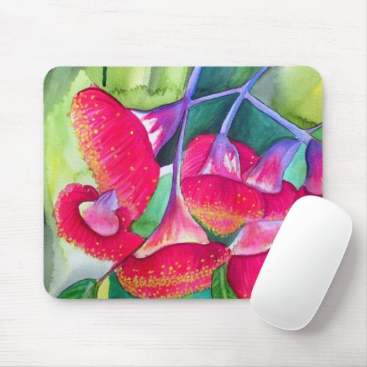 Australische Rot Blütengummi Aquarellkunst Mousepad (Mit Mouse)