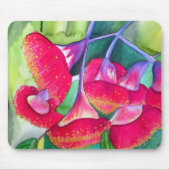 Australische Rot Blütengummi Aquarellkunst Mousepad (Vorne)