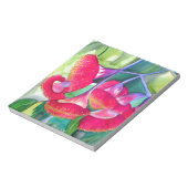 Australische Rot Blütengummi Aquarellkunst Notizblock (Rotiert)