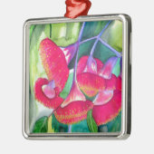 Australische Rot Blütengummi Aquarellkunst Ornament Aus Metall (Links)