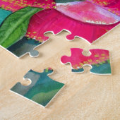 Australische rote blühende gumnuts Aquarellkunst Puzzle (Seite)