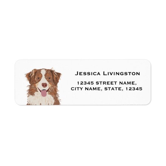 australische Rücksendeadresse (Vorne)