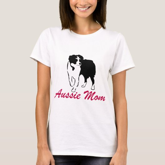 Australische Schäfer-Australier-Mama T-Shirt (Vorderseite)