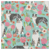 Australische Schäfer-Stoffmuster Stoff (Nahaufnahme)