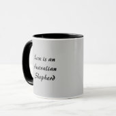 Australische Schäfer-Wächter-Tasse Tasse (Vorderseite Links)
