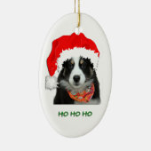 Australische Schäfer-Weihnachtsverzierung Keramik Ornament (Rechts)