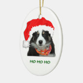 Australische Schäfer-Weihnachtsverzierung Keramik Ornament (Links)