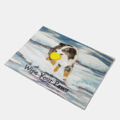 Australische Schäferfrisbee-Hundefußmatte Fußmatte (Schrägansicht)