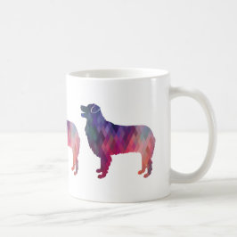 Australische Schäfergeometrische Silhouette Rosa Kaffeetasse