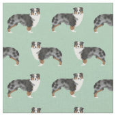 Australische Schäfergewebe niedliche Hundegewebe Stoff (Nahaufnahme)