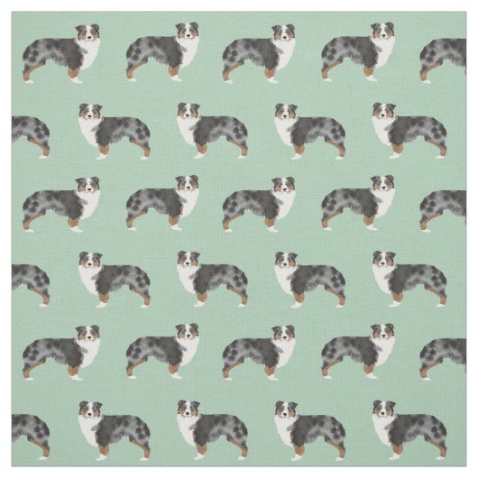 Australische Schäfergewebe niedliche Hundegewebe Stoff (Muster)