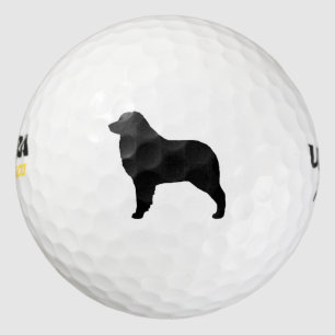 Australische Schäferhund-Silhouette Golfball
