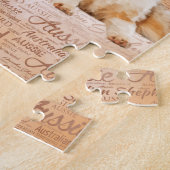 Australische Schäferhunde auf Wort-Wolke 1 Puzzle (Seite)