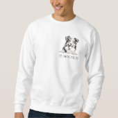 Australische Schäferhunde Hand Zeichne Personalisi Sweatshirt (Vorderseite)