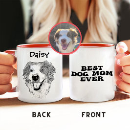 Australische Schäferhunde Hand Zeichne Personalisi Tasse
