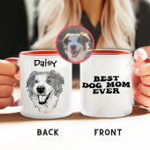 Australische Schäferhunde Hand Zeichne Personalisi Tasse