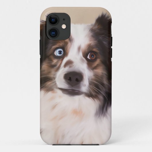 Australische Schäferhunde - Ölgemälde Case-Mate iPhone Hülle (Rückseite)