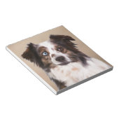 Australische Schäferhunde - Ölgemälde Notizblock (angewinkelt)