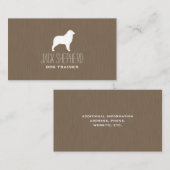 Australische Schäferhunde Silhouette Dog Breed Visitenkarte (Vorne/Hinten)