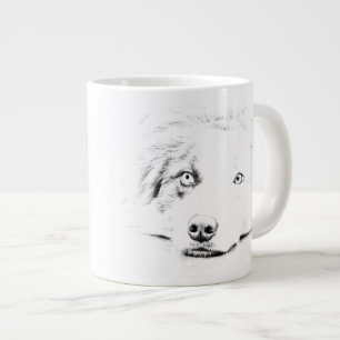 Australische Schäferhundekunst Jumbo-Tasse