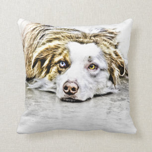 Australische Schäferhundekunst Kissen