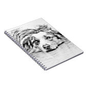 Australische Schäferhundekunst Notizblock (Rechte Seite)