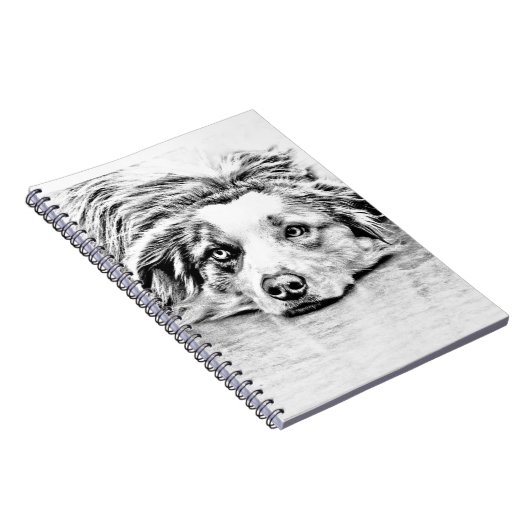 Australische Schäferhundekunst Notizblock (Rechte Seite)