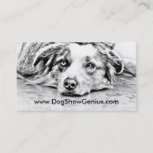Australische Schäferhundekunst Visitenkarte (Rückseite)