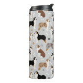 Australische Schäferknochen und -kiefer Thermosbecher (Nach links gedreht)