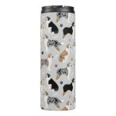 Australische Schäferknochen und -kiefer Thermosbecher (Rückseite)