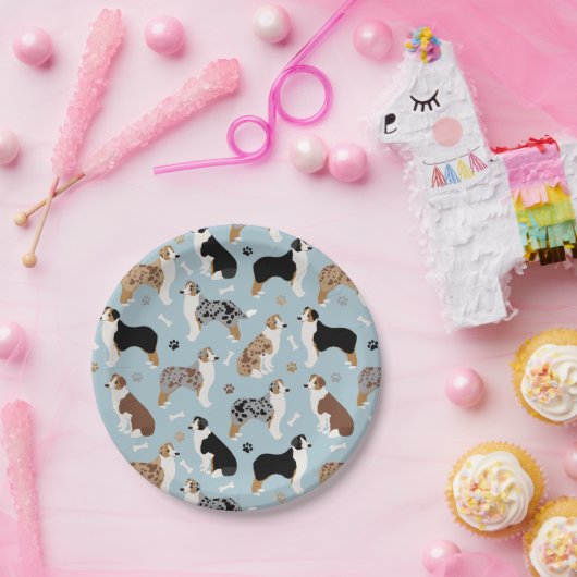 Australische Schäferknochen und -papierplatte Pappteller (Party)