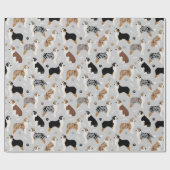 Australische Schäferknochen und -paws Geschenkpapier (Flach)