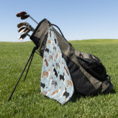Australische Schäferknochen und -paws Golfhandtuch (Gras)