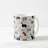 Australische Schäferknochen und -paws Kaffeetasse (VorderseiteRechts)