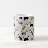 Australische Schäferknochen und -paws Kaffeetasse (Mittel)