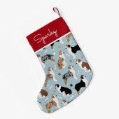 Australische Schäferknochen und -paws Kleiner Weihnachtsstrumpf (Rückseite (Hängend))