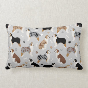 Australische Schäferknochen und Paws Lumbar Pillow Lendenkissen